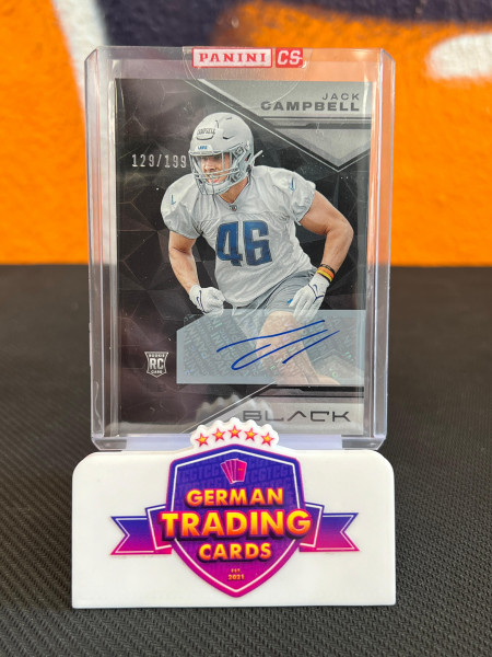 Jack Campbell Rookie Auto 129/199 - Panini Black 2023