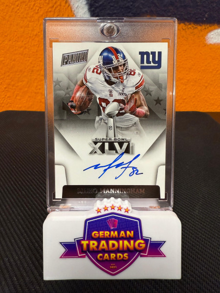 Mario Manningham Super Bowl XLVI On-Card Auto - Panini 2015