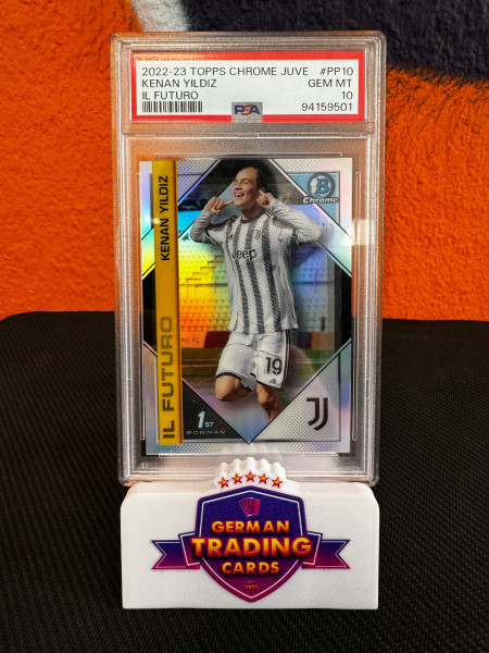 Kenan Yildiz Rookie Il Futuro PSA10 - Topps Chrome Juventus Turin 2022/23