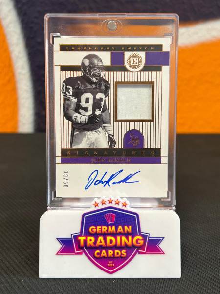 John Randle Patch Auto 39/50 - Panini Encased 2022