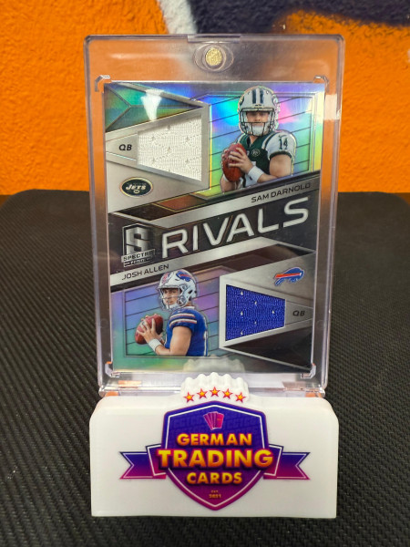 Sam Darnold / Josh Allen Rookie Rivals Patch 058/199 - Panini Spectra 2018