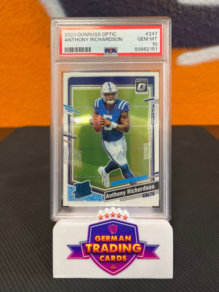 Anthony Richardson Rated Rookie PSA 10 - 2023 Donruss Optic Football