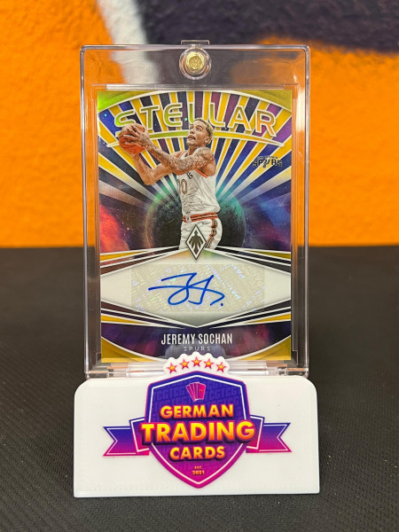 Jeremy Sochan Stellar Auto Gold 07/10 - Panini Phoenix 2023-24