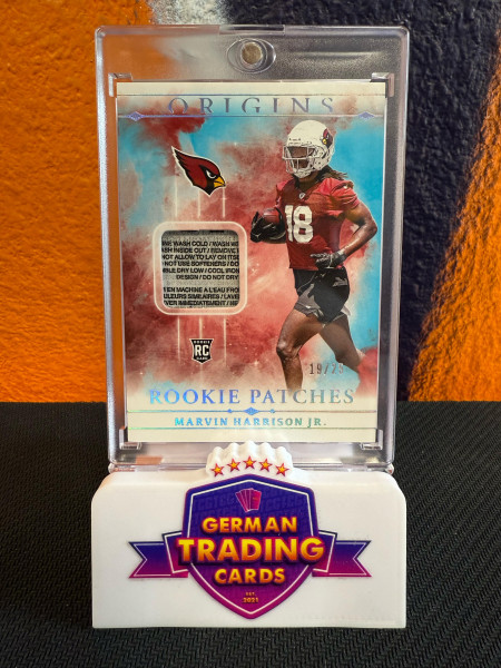 Marvin Harrison Jr. Rookie Laundry Tag Patch 19/25 - Panini Origins 2024