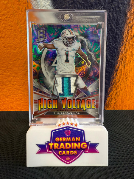 Tua Tagovailoa High Voltage Patch 5/5 - Panini Spectra 2021