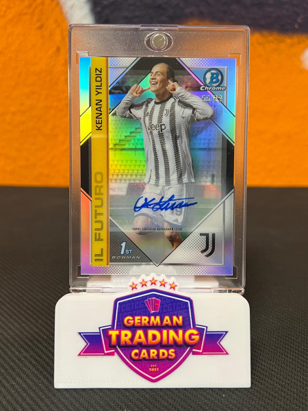 Kenan Yildiz 1st Bowman Auto 56/99 - Topps Chrome Juventus Turin 2023