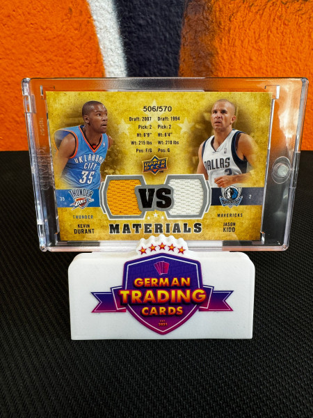 Kevin Durant/Jason Kidd Event-Used/Game-Used 506/570 - Upper Deck 2009/10