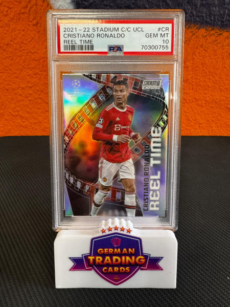 Cristiano Ronaldo Reel Time PSA10 - Topps Stadium Club Chrome 2021/22