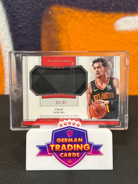 Trae Young Rookie Jersey 33/99 - Panini National Treasures 2018-19