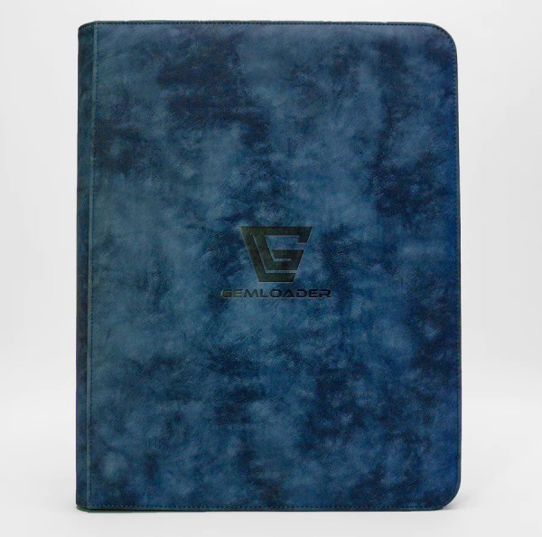 Gemloader Premium 3''X4'' Toploader fit collector's binder [216 pockets 3X3] - blau
