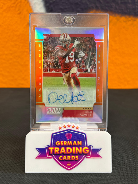 Deebo Samuel Rookie First Down Auto 09/10 - Panini Chronicles 2019