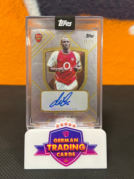 Patrick Vieira Auto 58/75 - Topps Arsenal Invincibles 2024