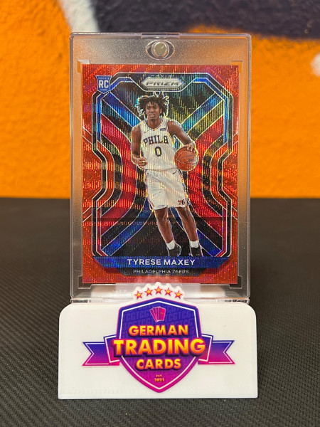 Tyrese Maxey Rookie Red Wave - Panini Prizm 2020-21