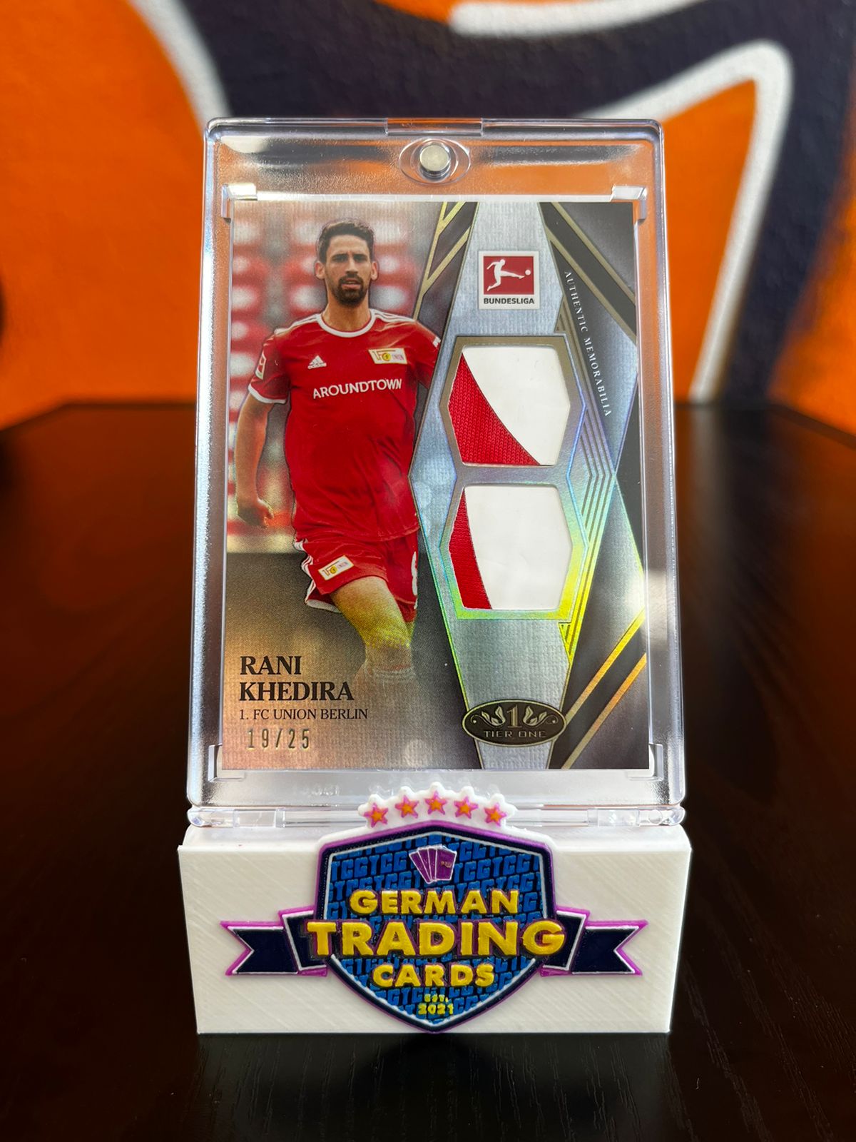 Rani Khedira Relic 19/25 - Topps Tier One Bundesliga 21/22