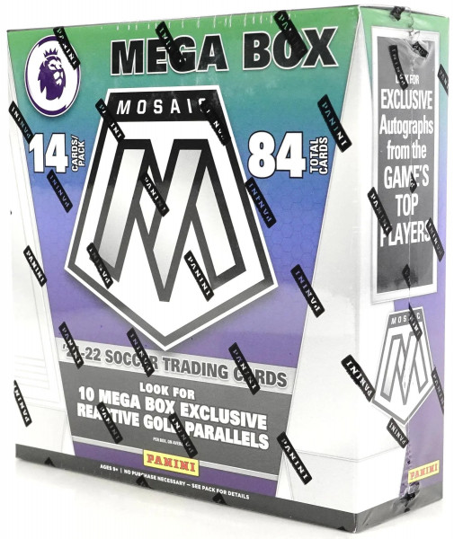 2021-22 Panini Mosaic Premier League Soccer Mega Box