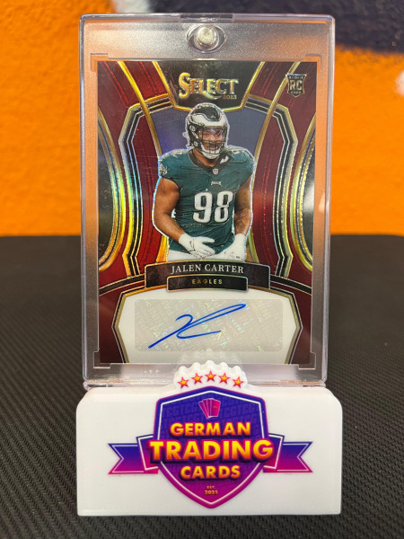 Jalen Carter Rookie Auto 65/75 - 2023 Select Football