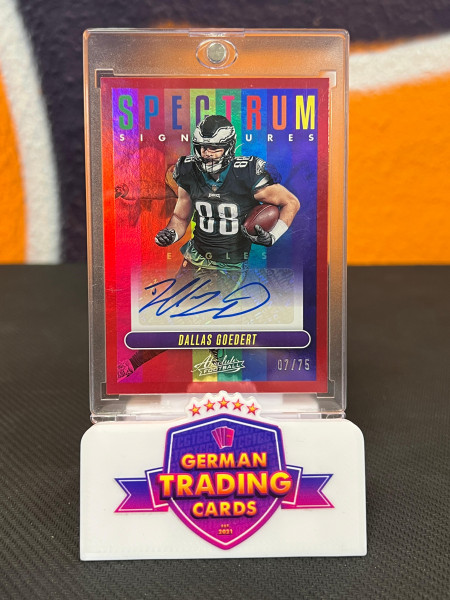 Dallas Goedert Spectrum Auto 07/75 - Panini Absolute 2023