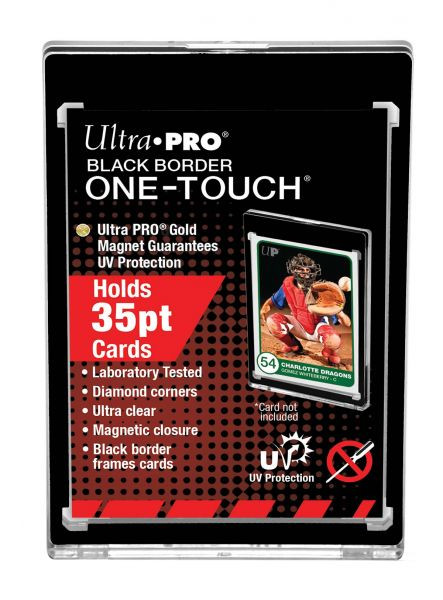 Ultra Pro One Touch Card Holder 35pt BLACK BORDER