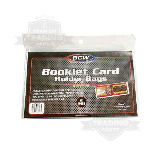 BCW Booklet Card Holder Bags Resealable