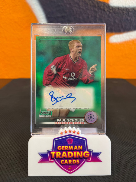 Paul Scholes Auto 46/99 - 2022-23 Stadium Club Chrome UCL